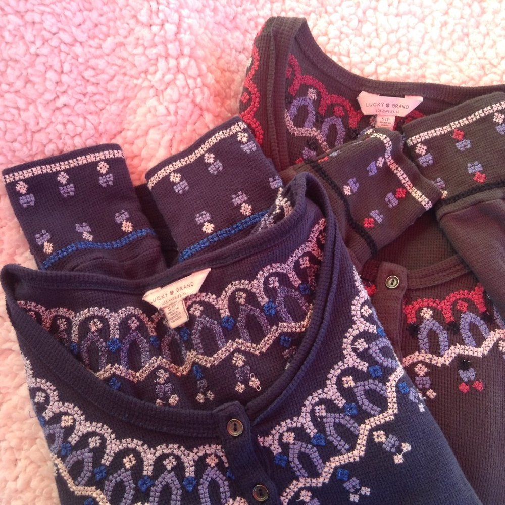 TWO TOPS   Luck Brand   TWO  TOPS